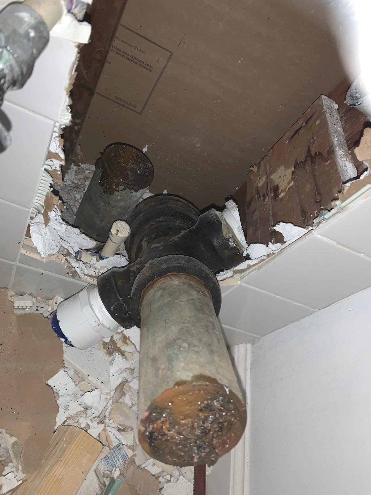 Clogged Basement Pipe