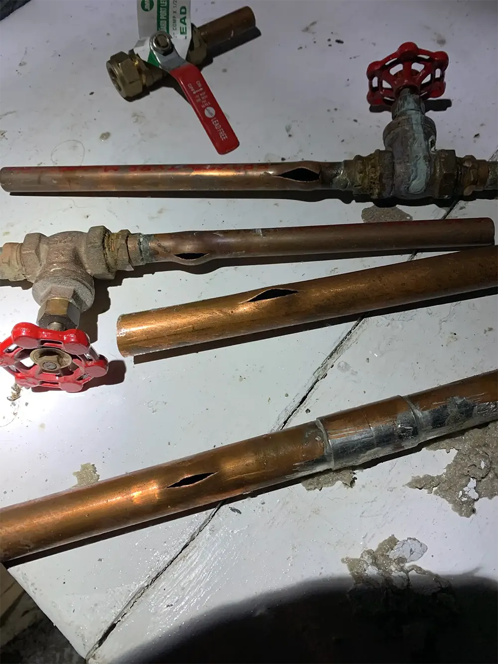 Busted Copper Pipes
