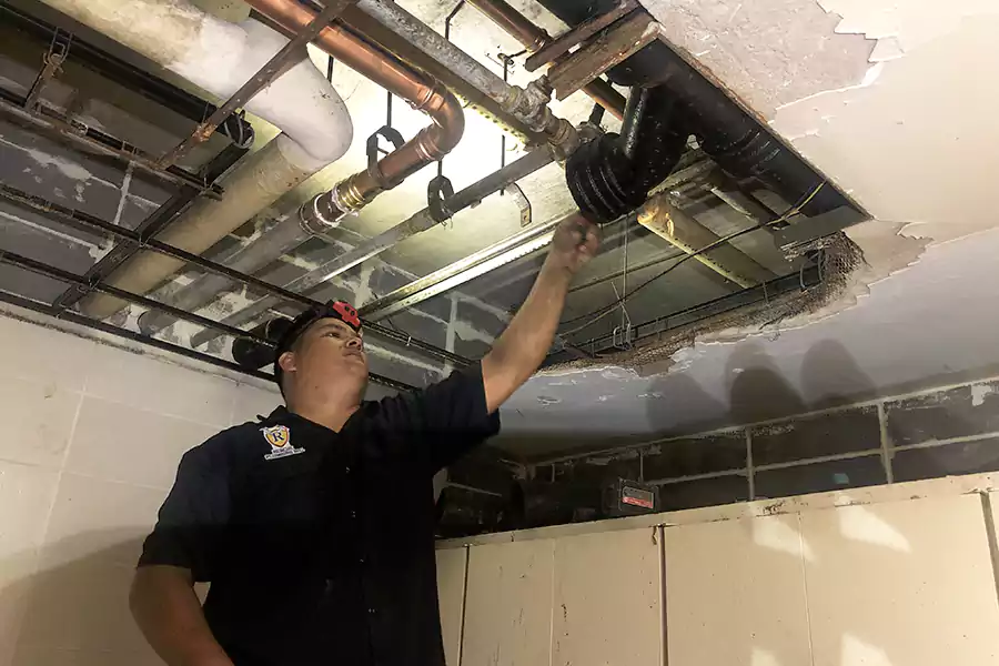 Copper pipes leak