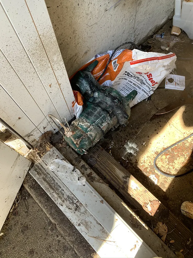 battery backup pump damage