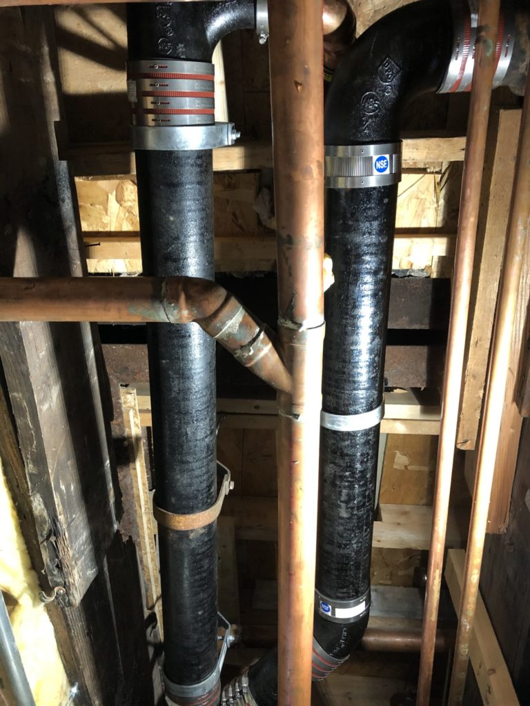 Repaired Sewer Line