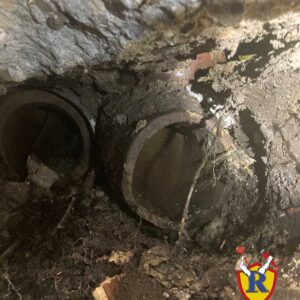 Rescue-plumbing-lincoln-park-garage-sewer-clean-out-install-4