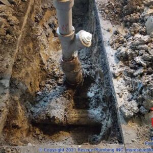 Sewer repair in peterson park