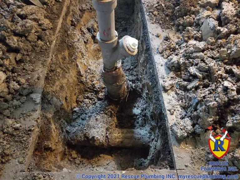 Sewer repair in peterson park