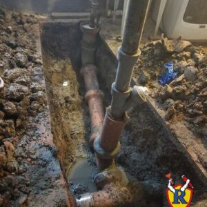 Sewer repair in peterson park