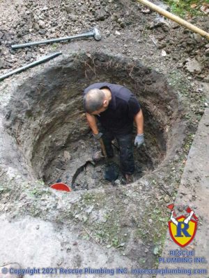 rescue-plumbing-wilmette-illinois-catch-basin-rebuild-2