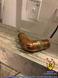 Image of burst pipe northbrook illinois