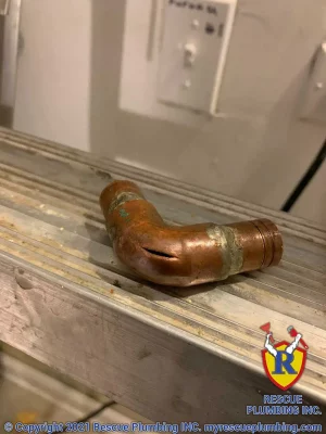 Image of burst pipe northbrook illinois