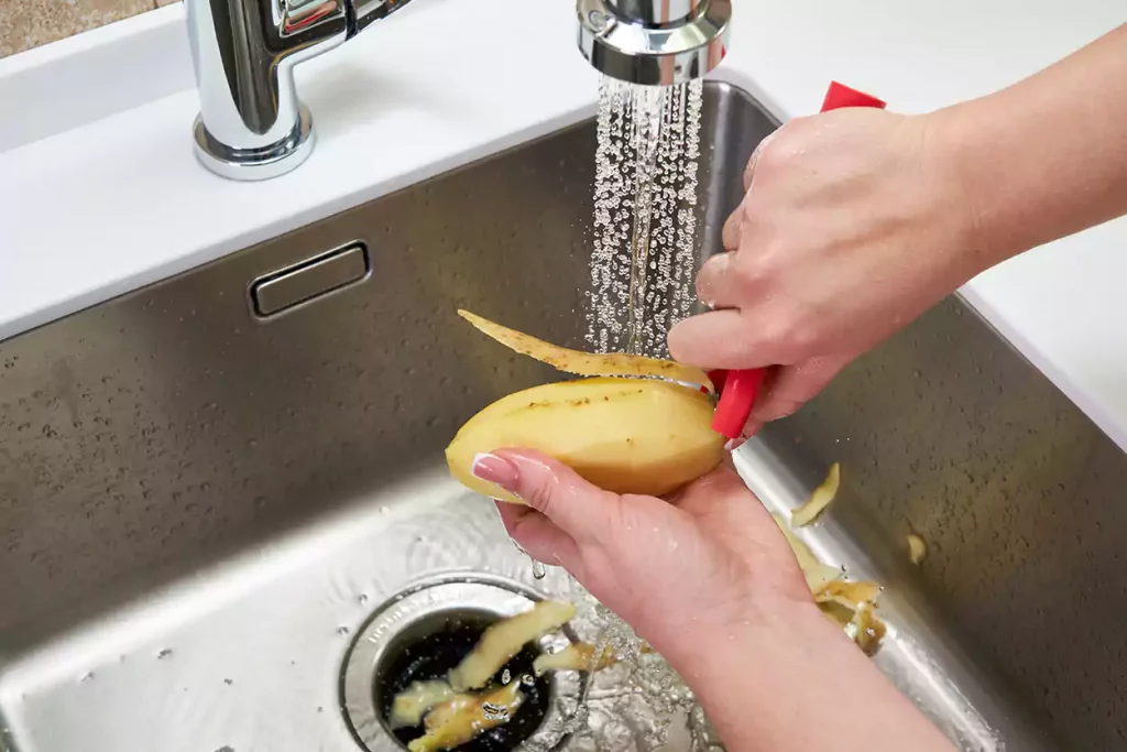 Making Mashed Potatoes that will cause a garbage disposal repair