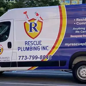Rescue Plumbing Van rescuing Thanksgiving for a family
