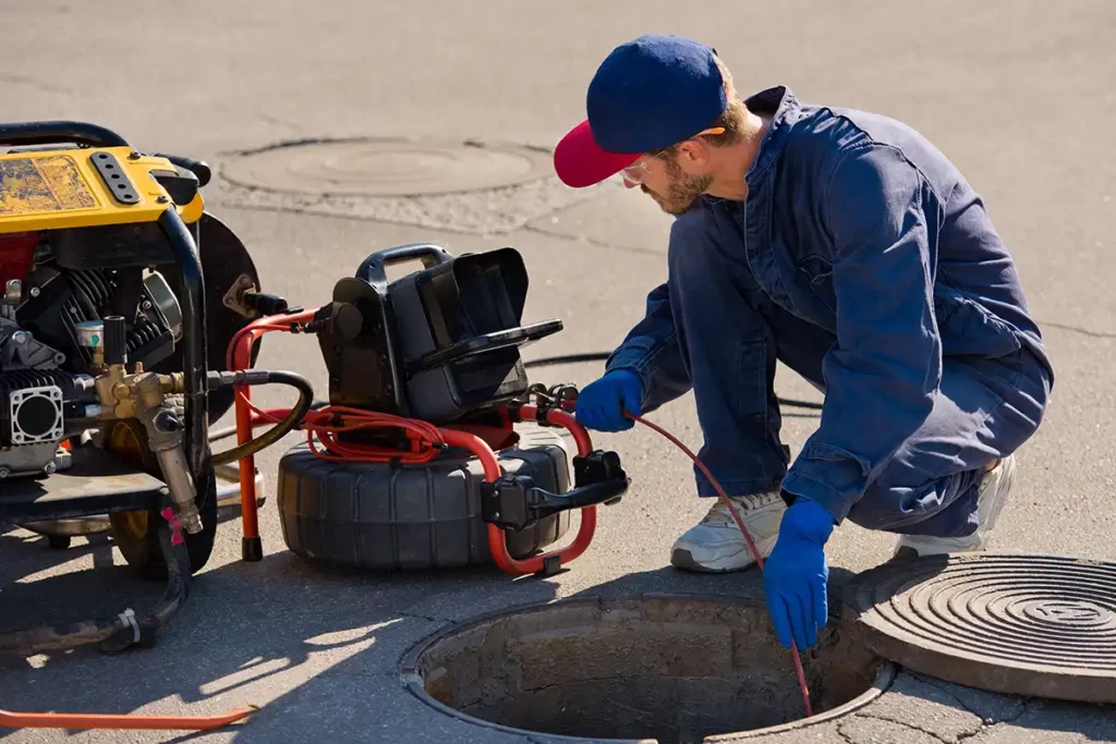 Sewer cameras used for an inspection service