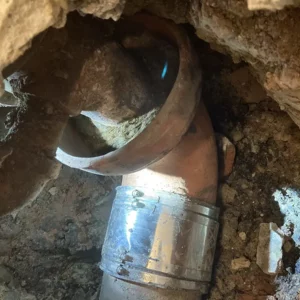 Contractors use sewer cameras monitors sewer