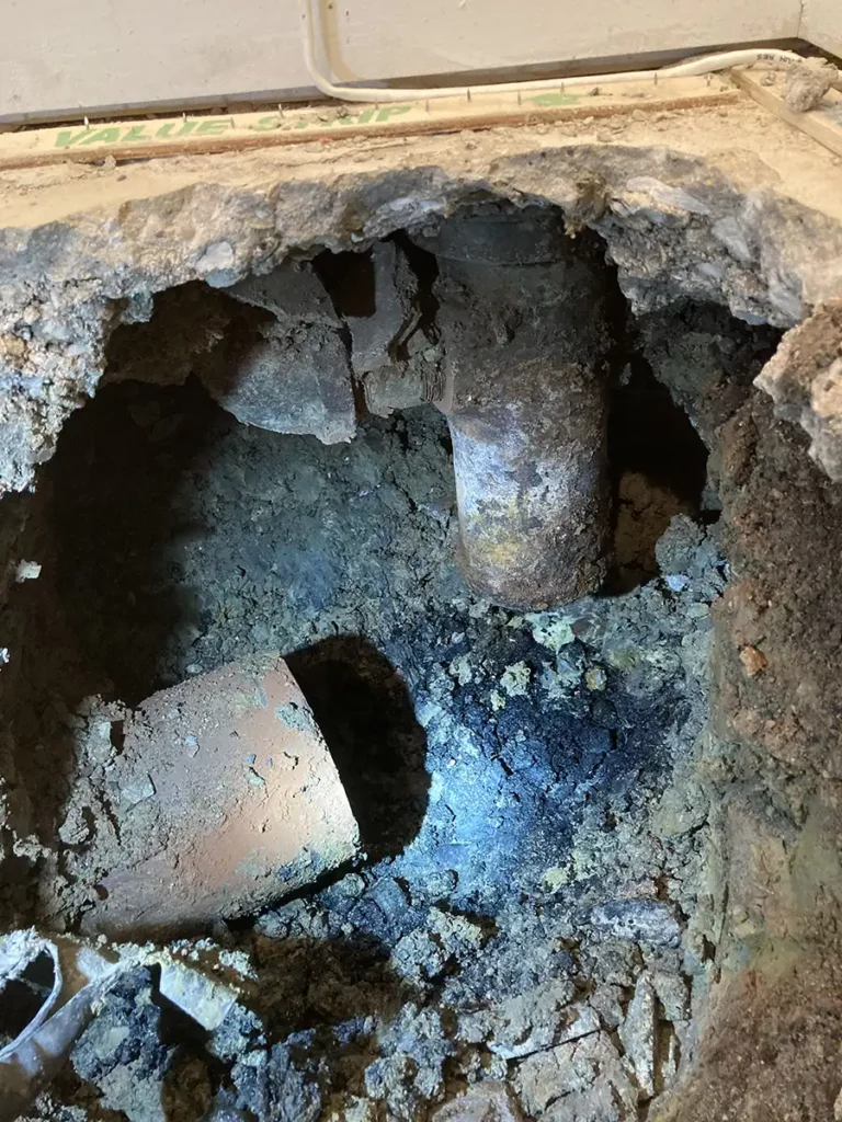 sewer cameras found visible cracks in sewer lines