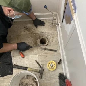 Lincoln park resident needs toilet flange repair