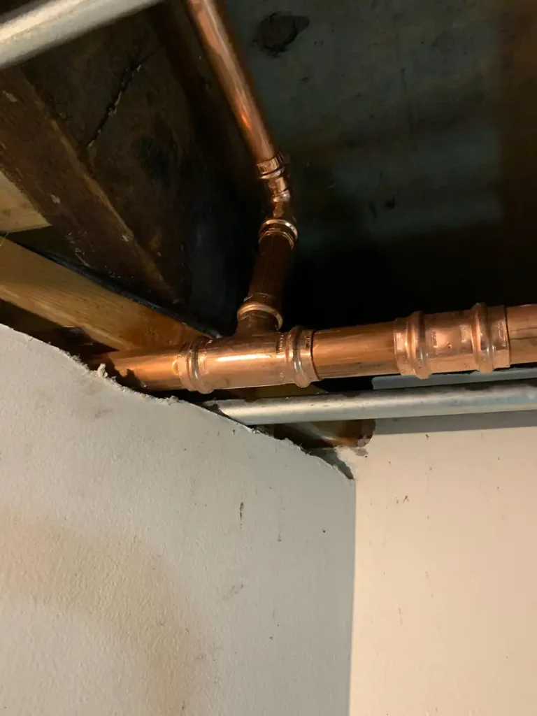 Leaky pipe repair in the central area of ukrainian chicago neighborhood