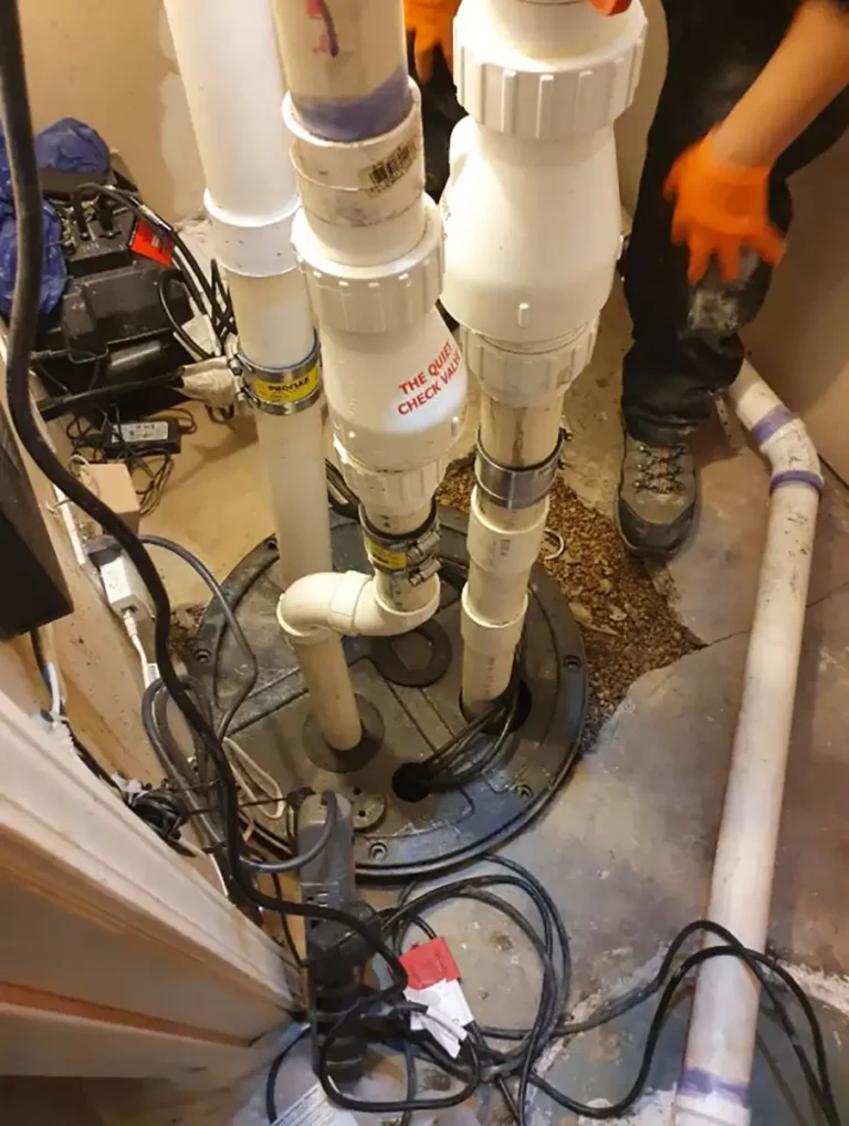 Winnetka sump pit replacement