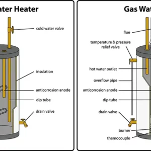 Gas and Electric Types of Hot Water Heaters