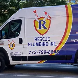 Rescue Plumbing van ready to install water heaters