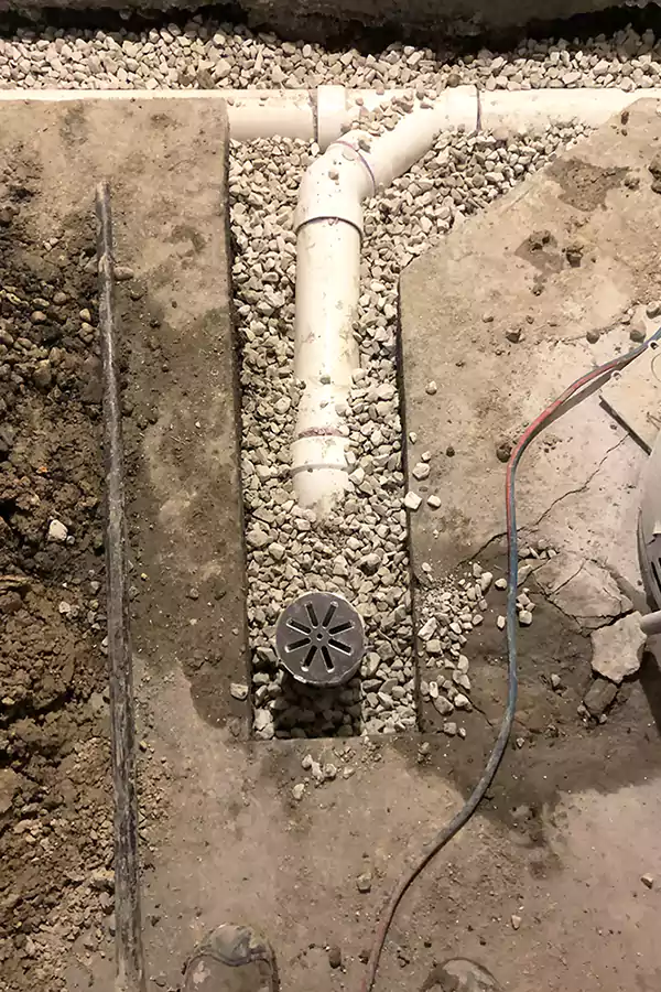 formerly clogged drain