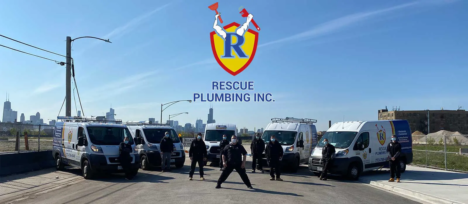 Rescue Plumbing team