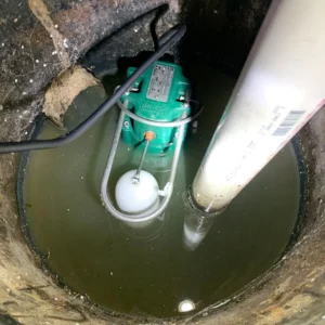 Sump pump in basement