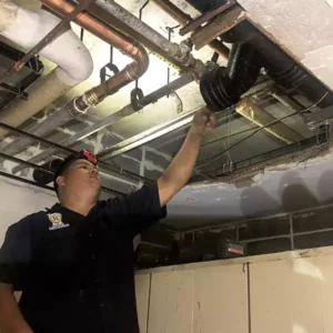 Copper pipes leak