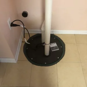 Sewage ejector pumps located in basement