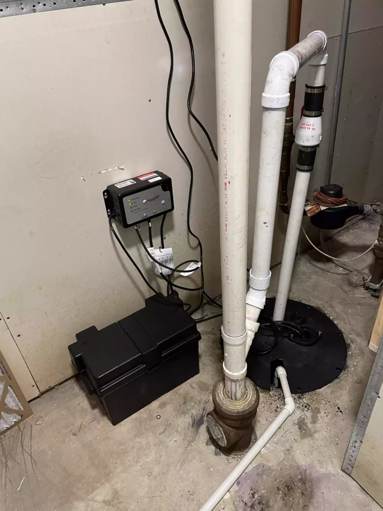 Battery backup pump to withstand power outages