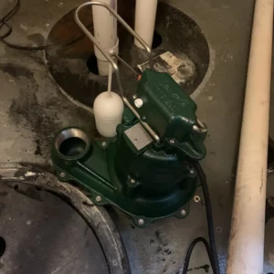 Sump pumps prevent flooding in room