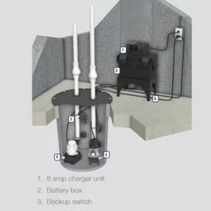Sump pump backup system