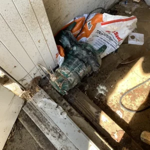 Battery backup pump damage