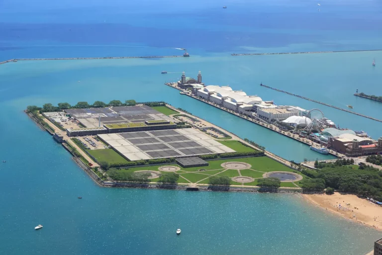 Lake michigan water treatment plant