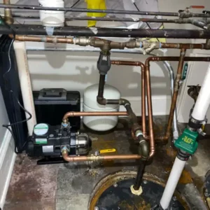 Gas and sewage smell in house could mean booster pump not working