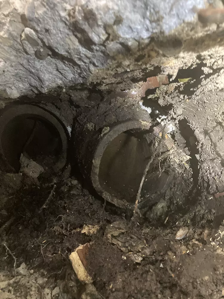 sewer clean outs pipe in the Lincoln park neighborhood 