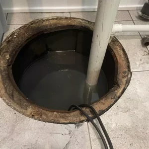 Basement flooding on property in chicago neighborhood