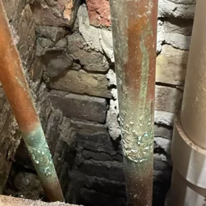 older homes with corroded pipes