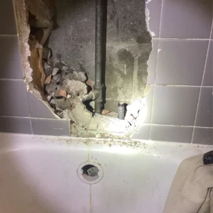 Rescue plumbing company performs drain cleaning