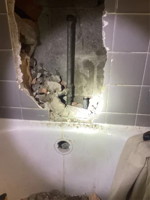 rescue plumbing company performs drain cleaning