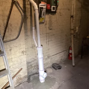 New drain line replacing the broken pipes with great repairs