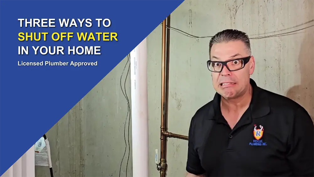 how to shut off water in your home video