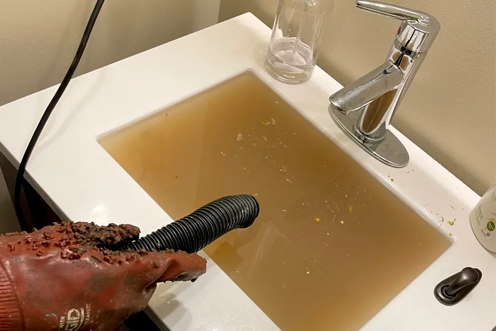 Bathroom sink clog