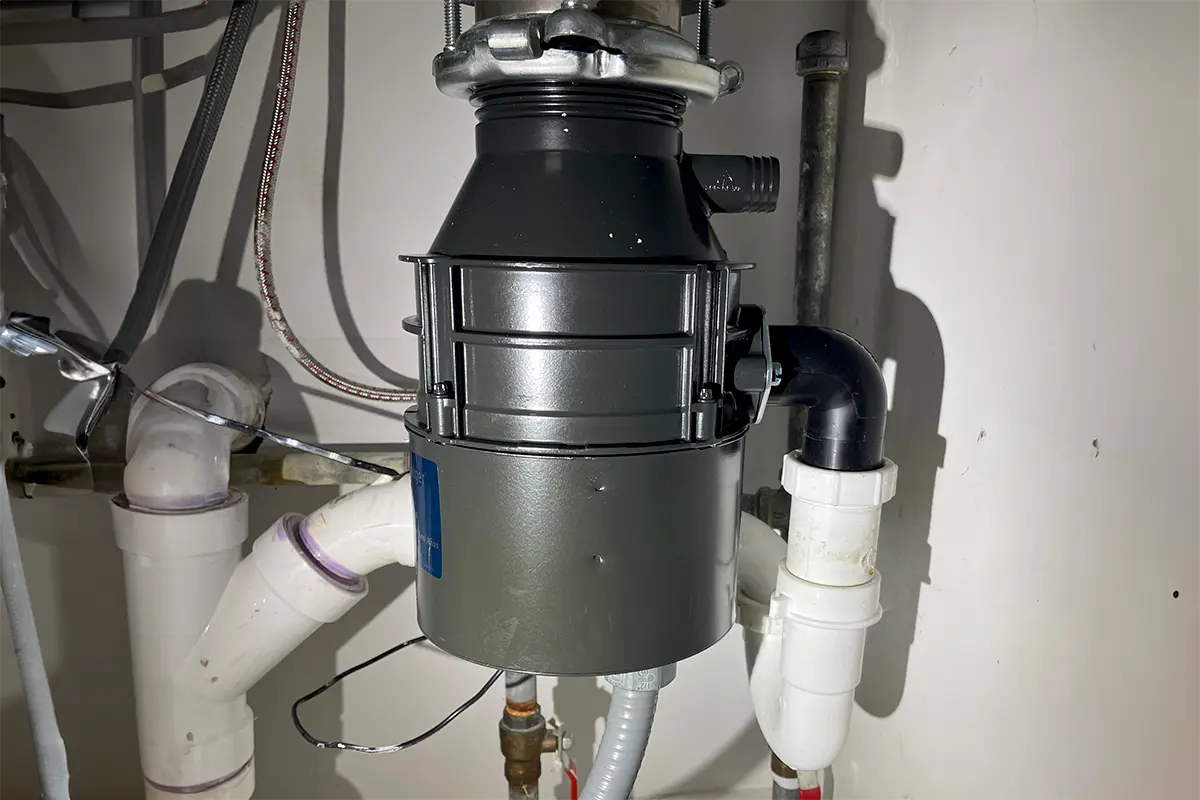 Professional garbage disposal installation