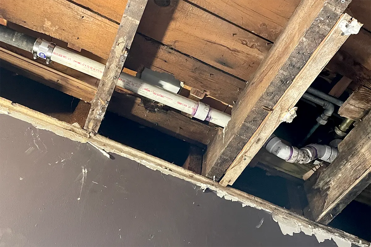 Basement leak repair service