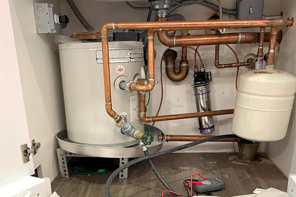 gas valve water heater servicing