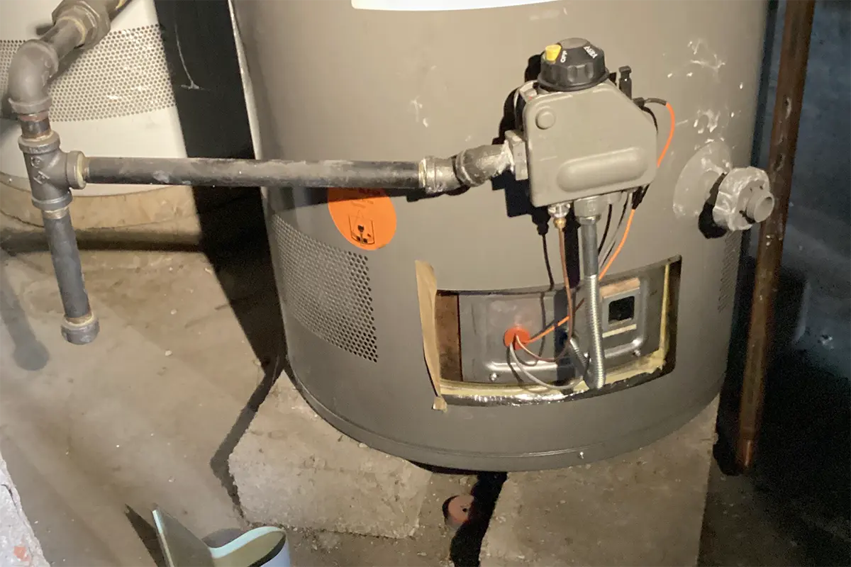 No hot water in house