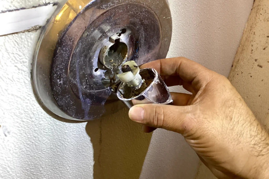 Bathtub faucet repair