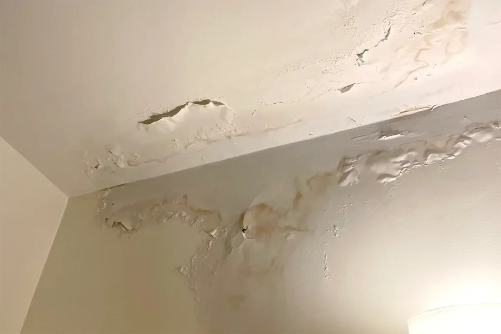 Water leak from ceiling