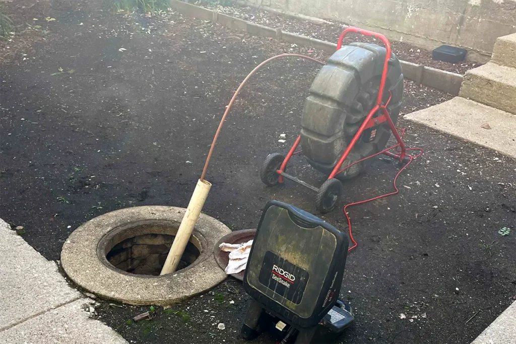 Sewer camera inspections use video camera to view sewer issues