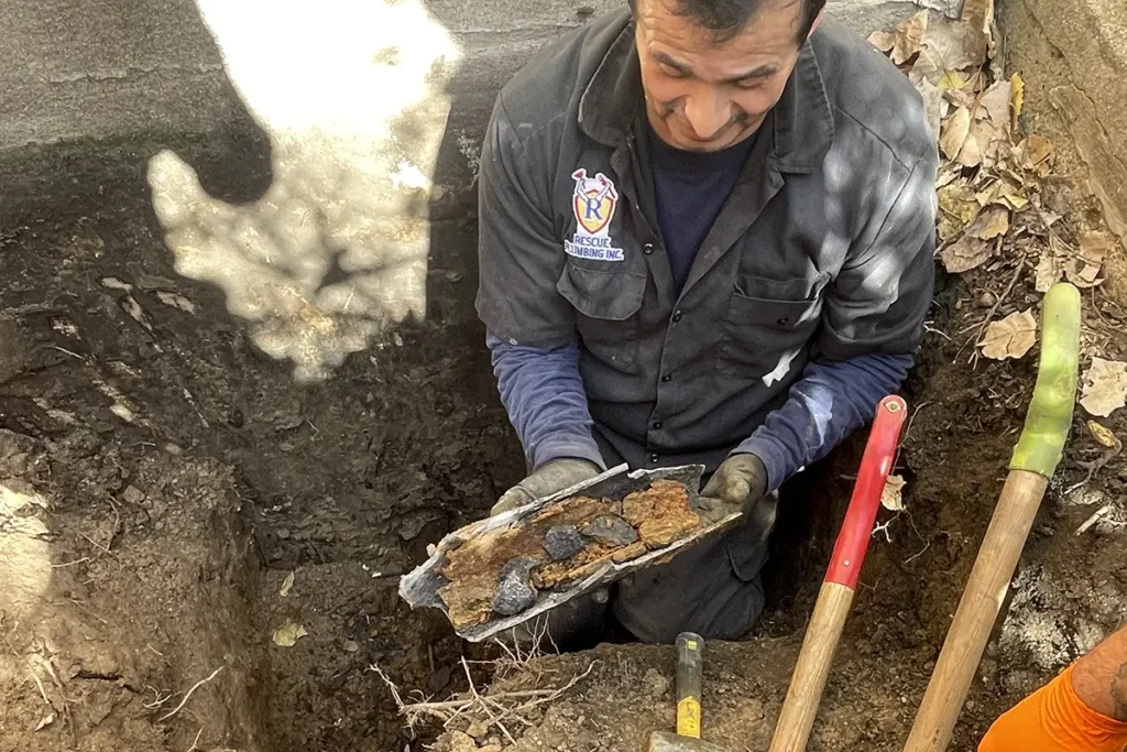 Clogged pipe leads to sewer line problem