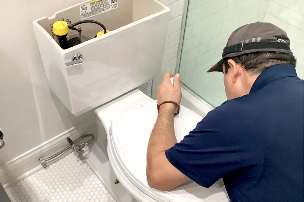 Toilet repairs for malfunctioning toilet